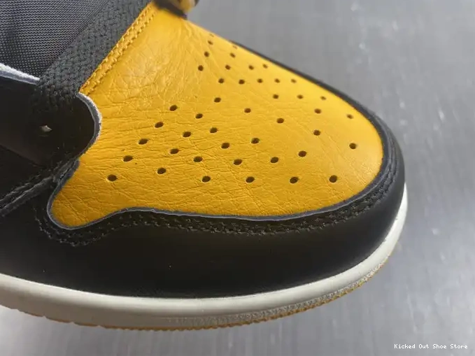Kick Theory Yellow 555088-711 OG High 1 Air Toe Jordan 0603